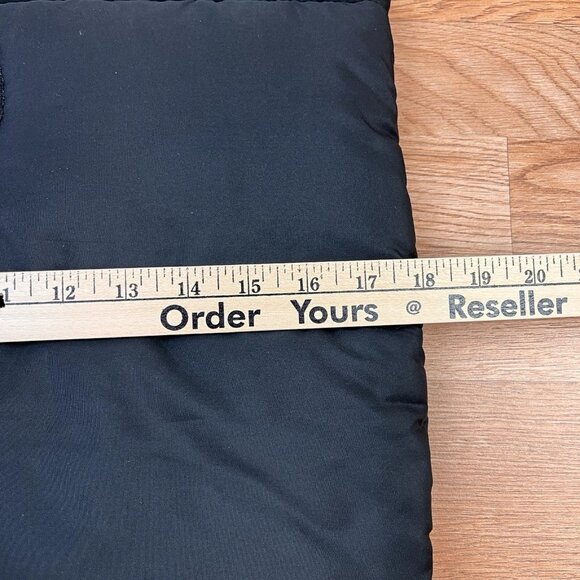 Victoria's Secret PINK Logo Quilted Puffer Tote Travel Gym Bag Black Large NEW - Picture 9 of 10